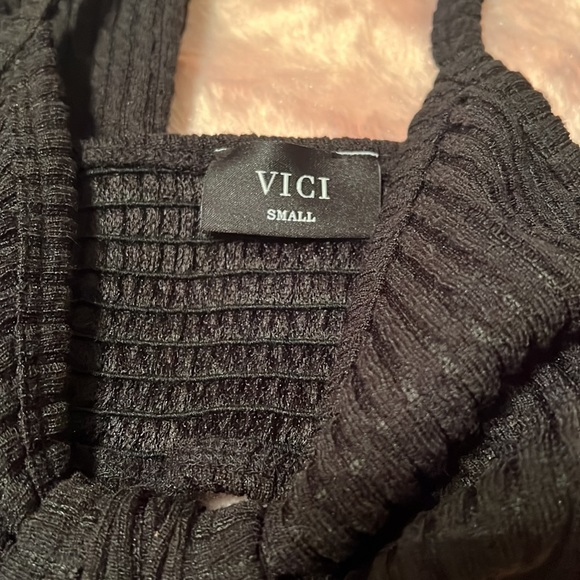 Vici NO PROMISES RIBBED KNIT CUTOUT JUMPSUIT - Picture 12 of 12